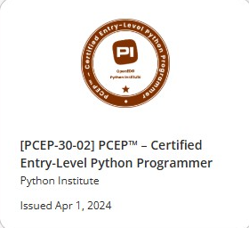 PCEP Python certification icon